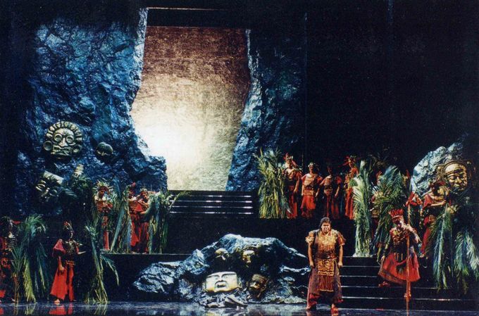 Scène uit de Opera Alzira Verdi cyclus 2000 