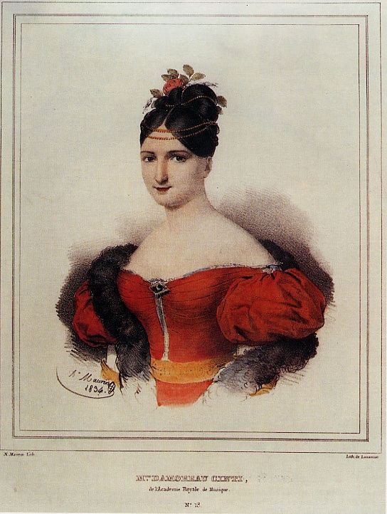 Laure-Cinti Damoreau (1801-1863) Franse coloratuursopraan die de rol van Elvire uit de opera 