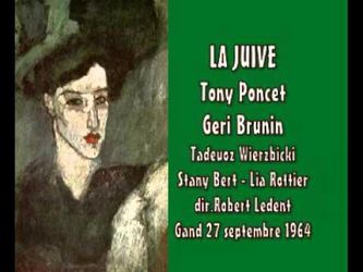 Een legendarische opname aan de Koninklijke Opera Gent van 1964 met Tony Poncet