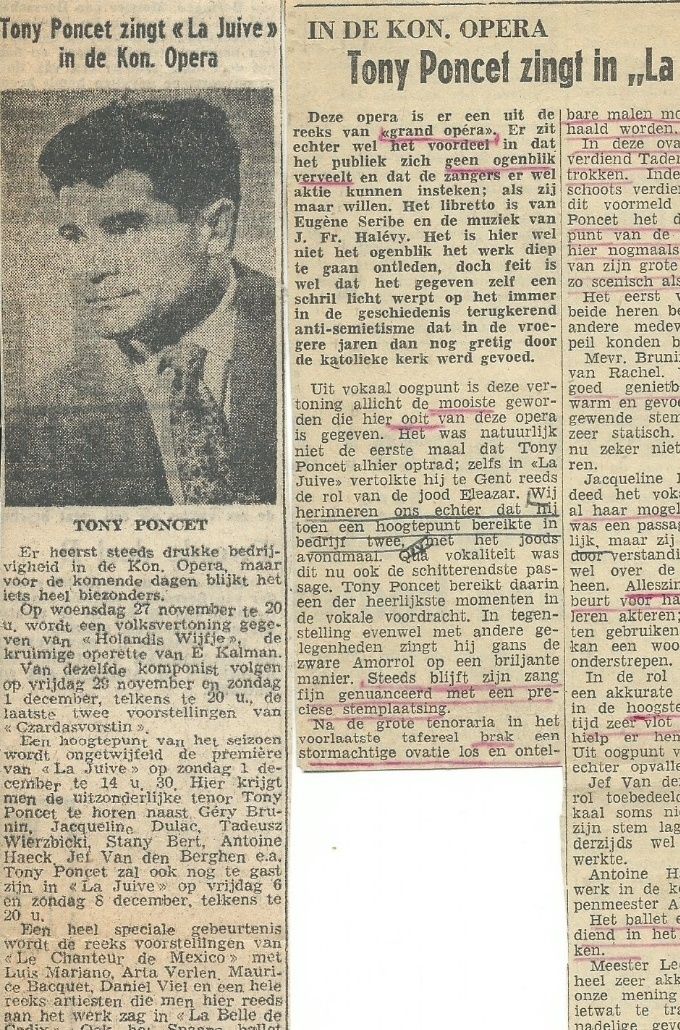 De recessie van deze operavoorstelling uit de krant van december 1968.
Ik heb deze voorstelling beleefd, dit blijft voor altijd in je geheugen gegrift. Ik was toen 19 en heb de open doekjes geteld het waren er 18 tot hij zijn grote aria heeft gebist. Het applaus duurde meer dan 20 minuten en was letterlijk een staande ovatie nooit eerder meegemaakt.
   