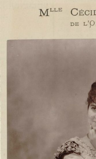 Cécile Mézeray ze debuteerde te Gent in de rol van Carmen op 9 maart 1877 en was hier te Gent de allereerste Carmen.
Foto: privécollectie.