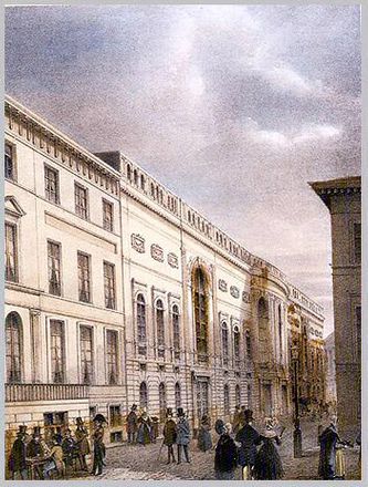 De Grote Franse Theater Gent rond 1850