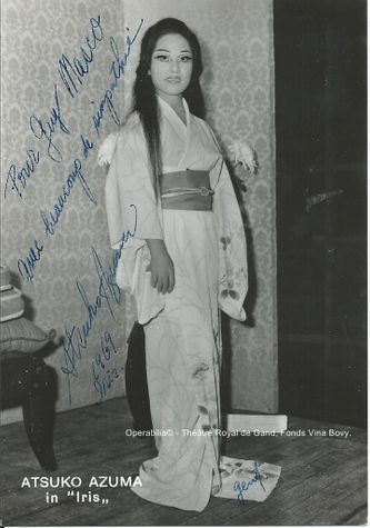 De eerste Iris in de Gentse opera . Atsuko Azuma 1967.
foto: met dank aan 