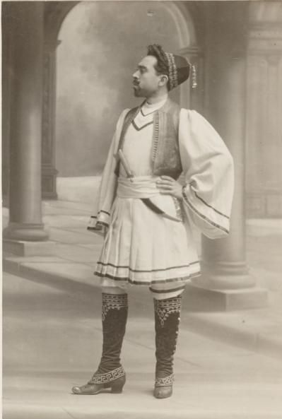 Elvino Ventura de eerste Graaf Ipanov te Gent 1908 in de Italiaanse versie. foto: privécollectie. 