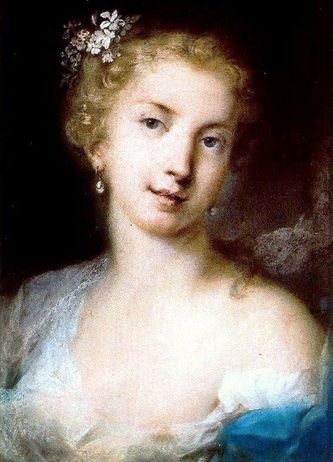 Francesco Cuzzoni (1696-1778) zij was de eerste Cleopatra in1724.
